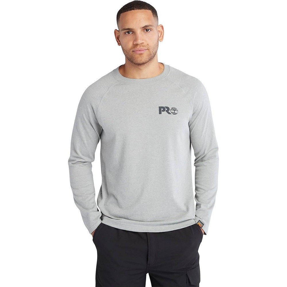 Timberland Pro‎ Core Reflective Pro Logo T-Shirt - Long Sleeve, 4XL, Gra